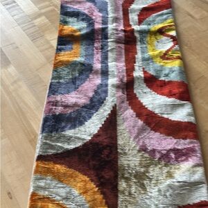 Colorful IKAT Abstract Patterned pillow cover extra long NEW